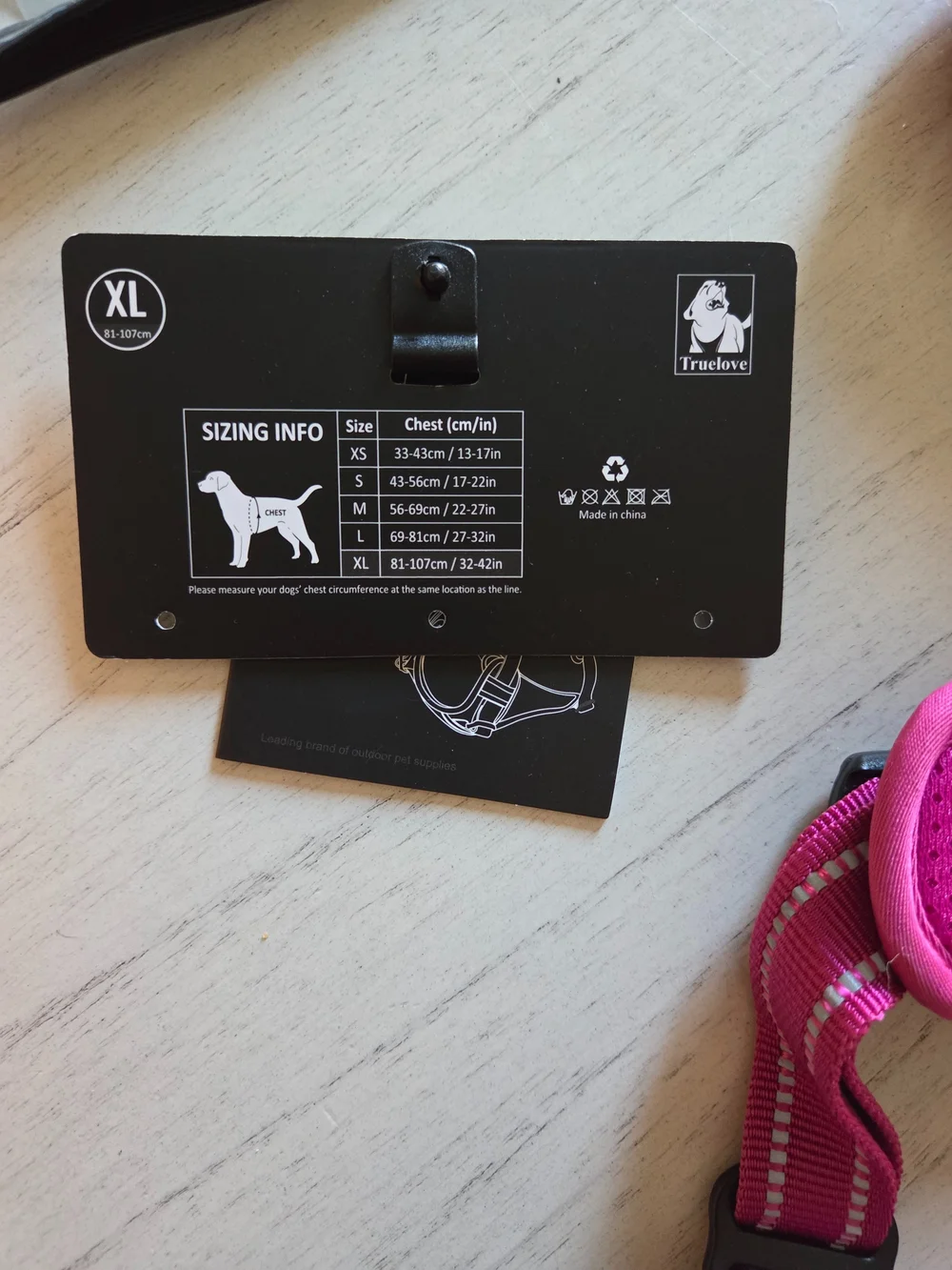 TRUE LOVE Adjustable No-Pull Dog Harness Reflective